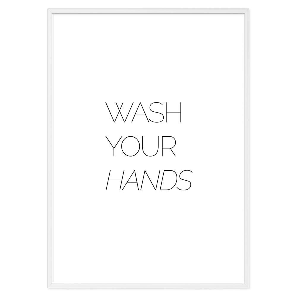 Poster Bagno Wash your Hands