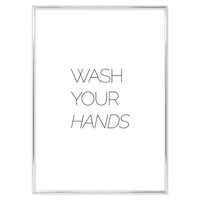 Poster Bagno Wash your Hands