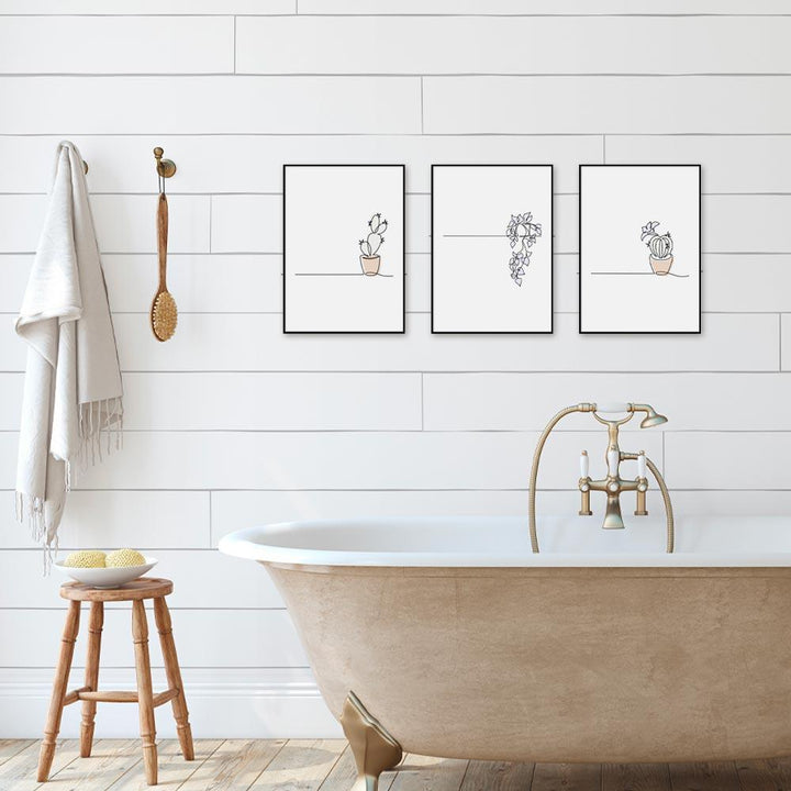 Poster Bagno Foglie