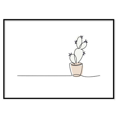 Poster Bagno Cactus