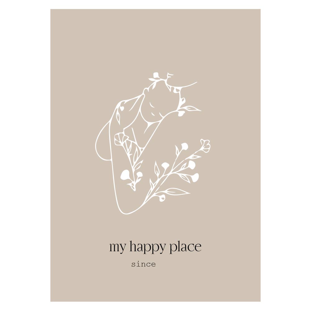 Poster Personalizzato My happy place