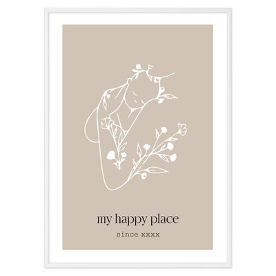 Poster Personalizzato My happy place