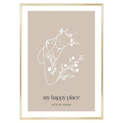 Poster Personalizzato My happy place