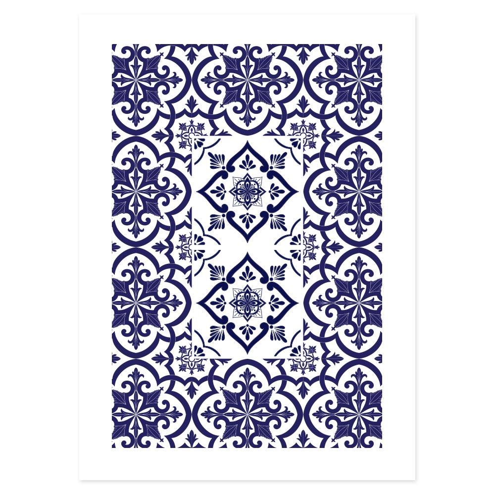 Poster Bagno Ceramic Blue