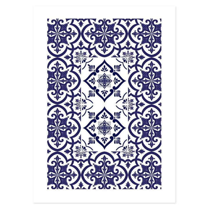 Poster Bagno Ceramic Blue