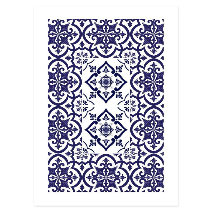 Poster Bagno Ceramic Blue