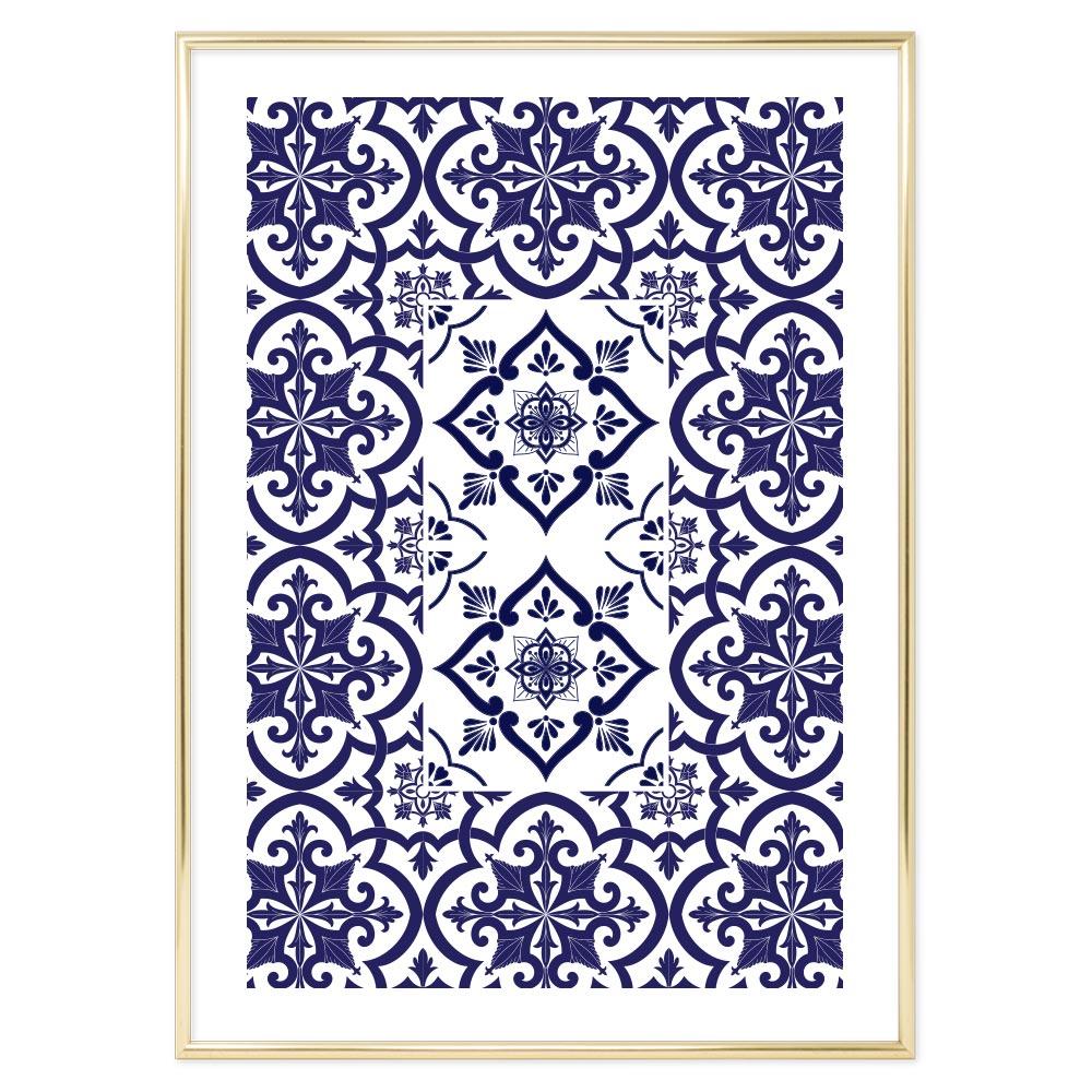 Poster Bagno Ceramic Blue
