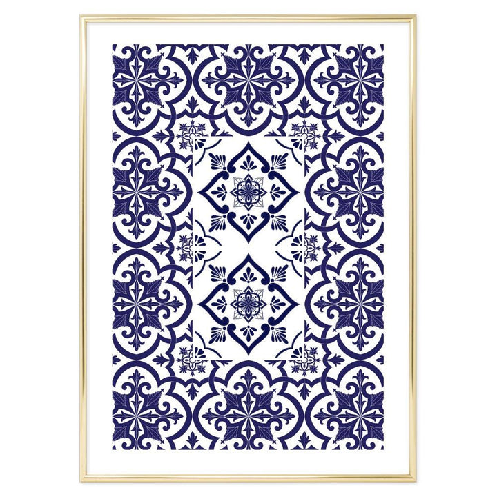 Poster Bagno Ceramic Blue
