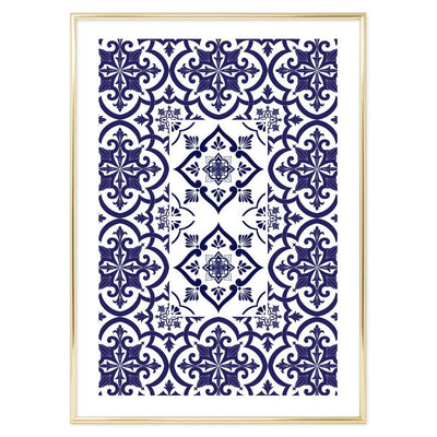 Poster Bagno Ceramic Blue