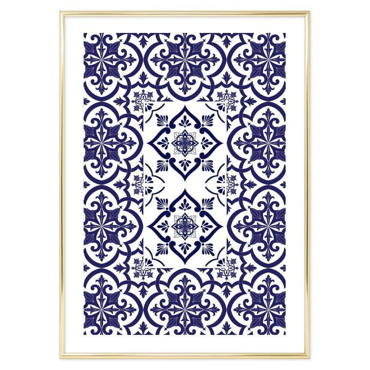 Poster Bagno Ceramic Blue