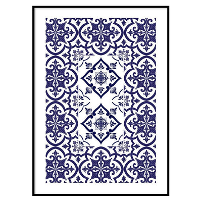 Poster Bagno Ceramic Blue