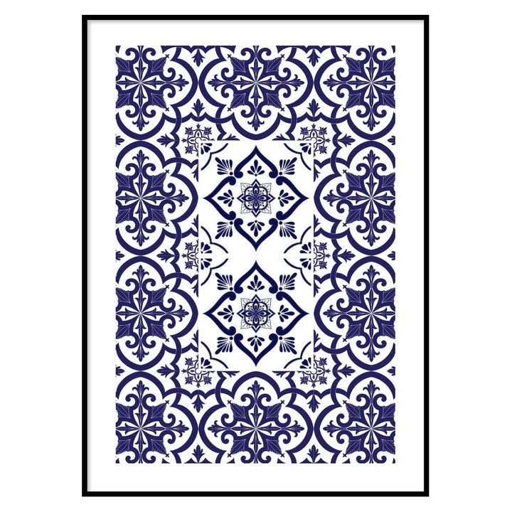 Poster Bagno Ceramic Blue