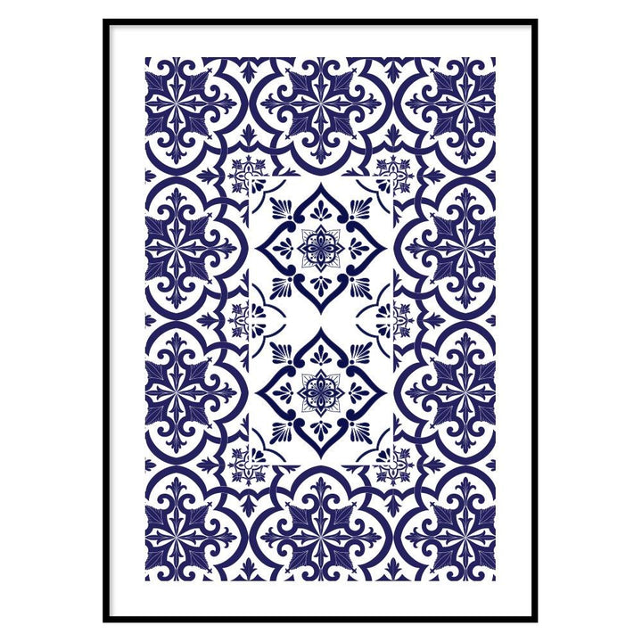 Poster Bagno Ceramic Blue