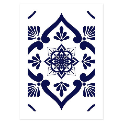 Poster Bagno Ceramic Blue and White