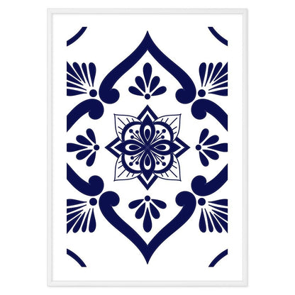 Poster Bagno Ceramic Blue and White
