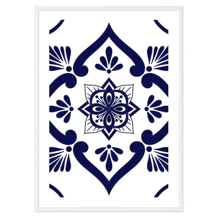 Poster Bagno Ceramic Blue and White