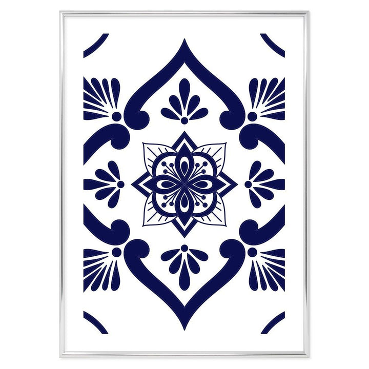 Poster Bagno Ceramic Blue and White