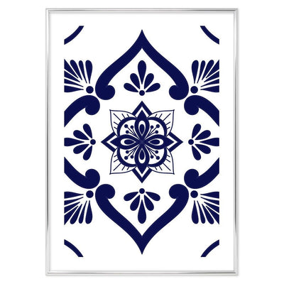 Poster Bagno Ceramic Blue and White