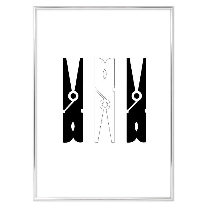 Poster Bagno Clothes Pegs