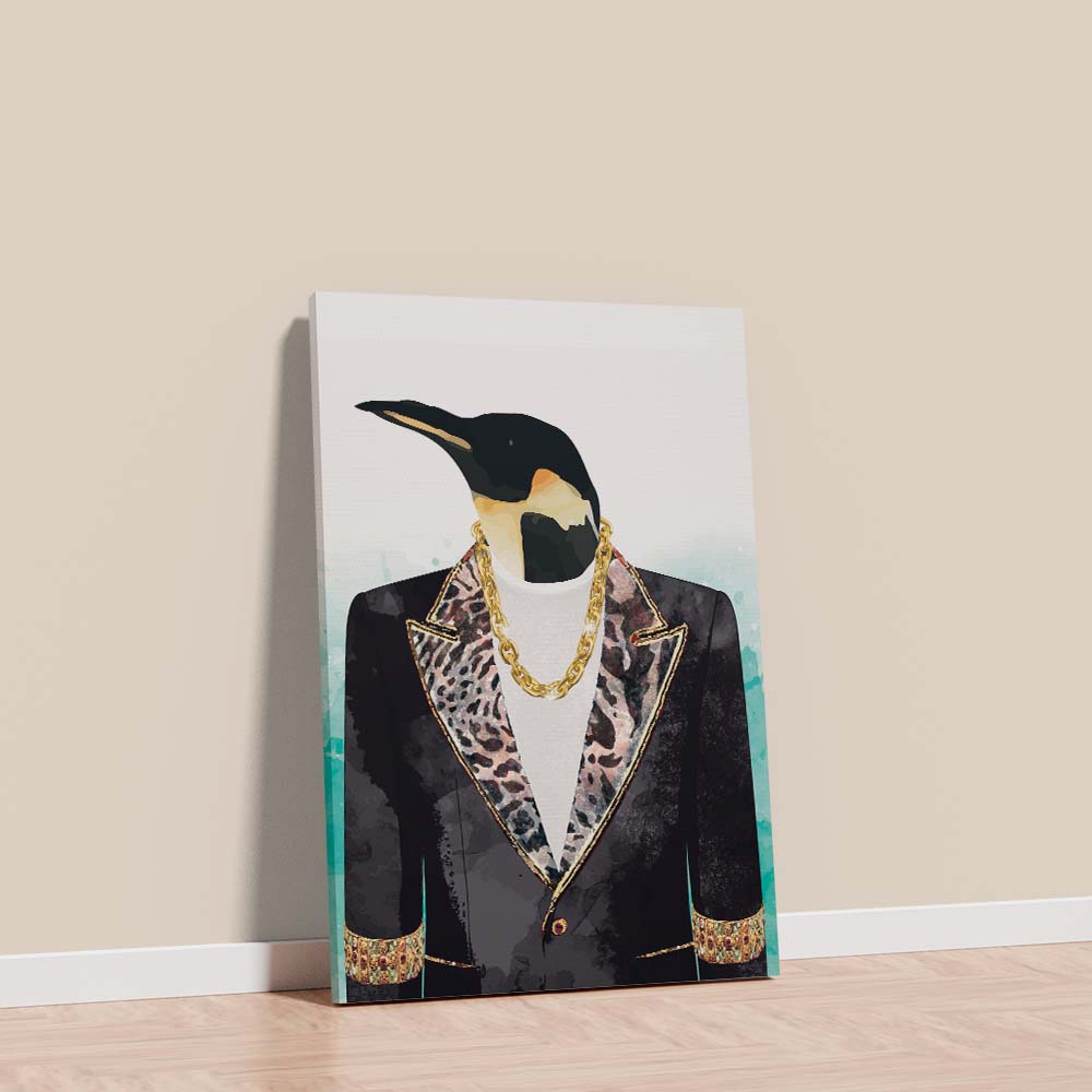 Tuxedo Penguin painting
