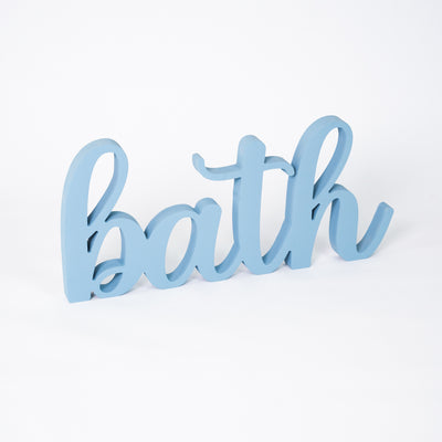 Targa in Legno Bagno Bath