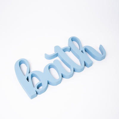 Targa in Legno Bagno Bath