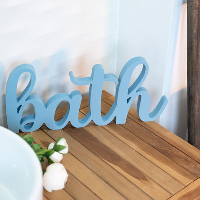 Targa in Legno Bagno Bath