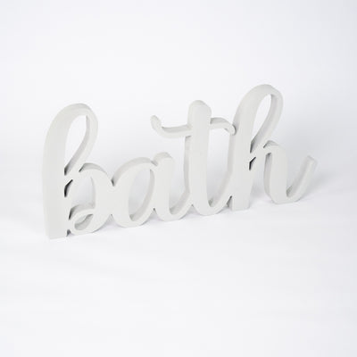 Targa in Legno Bagno Bath