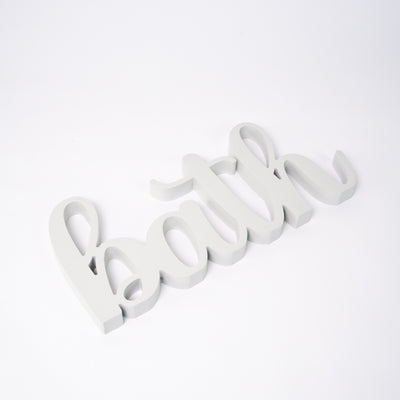 Targa in Legno Bagno Bath