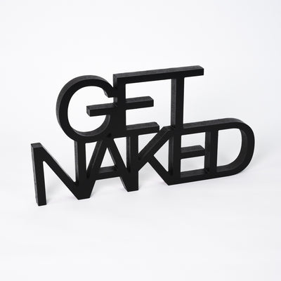Targa in Legno Get Naked
