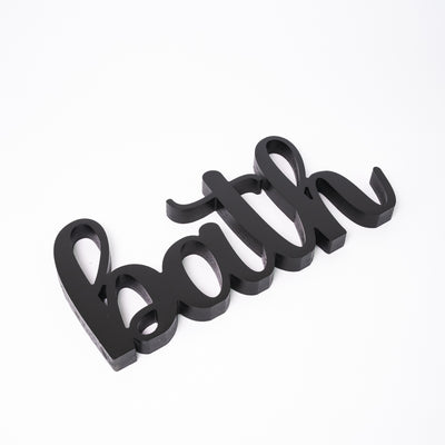 Targa in Legno Bagno Bath