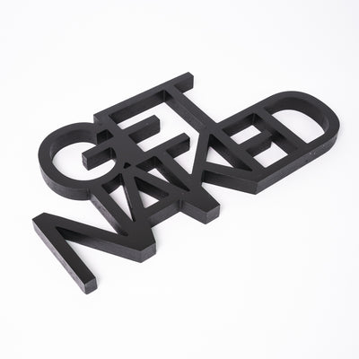 Targa in Legno Get Naked
