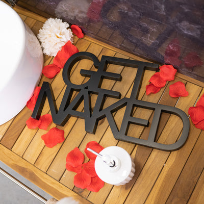 Targa in Legno Get Naked