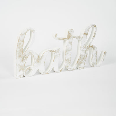 Targa in Legno Bagno Bath