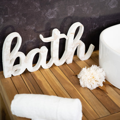 Targa in Legno Bagno Bath