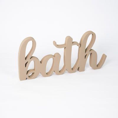 Targa in Legno Bagno Bath