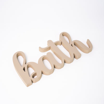 Targa in Legno Bagno Bath