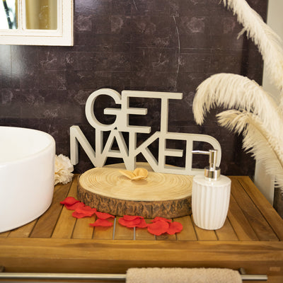 Targa in Legno Get Naked