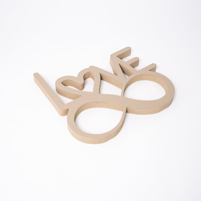 Targa in Legno Infinity Love