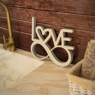Targa in Legno Infinity Love