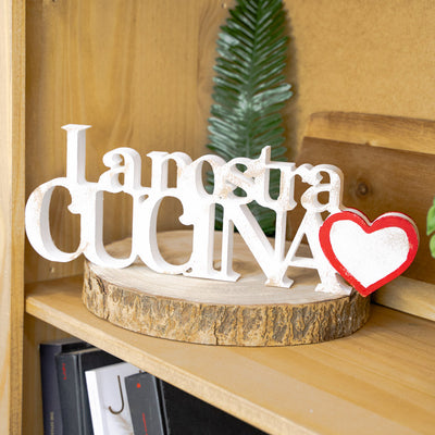 Targa in Legno La Nostra Cucina