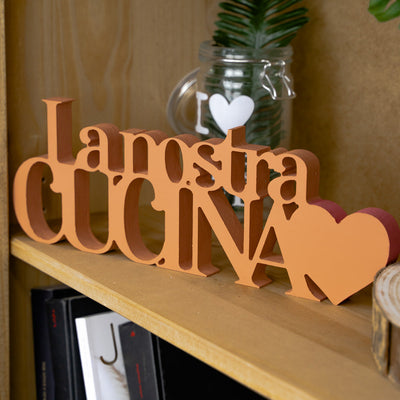 Targa in Legno La Nostra Cucina