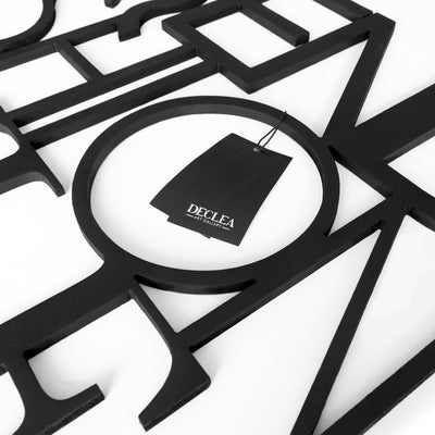 scritta in legno trend fashion style - decorazione per l'ingresso o salotto 