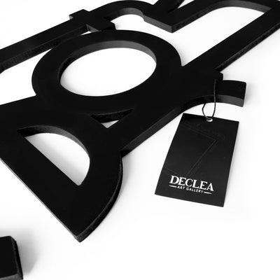 scritta in legno art for love - decorazione per la casa o negozi 