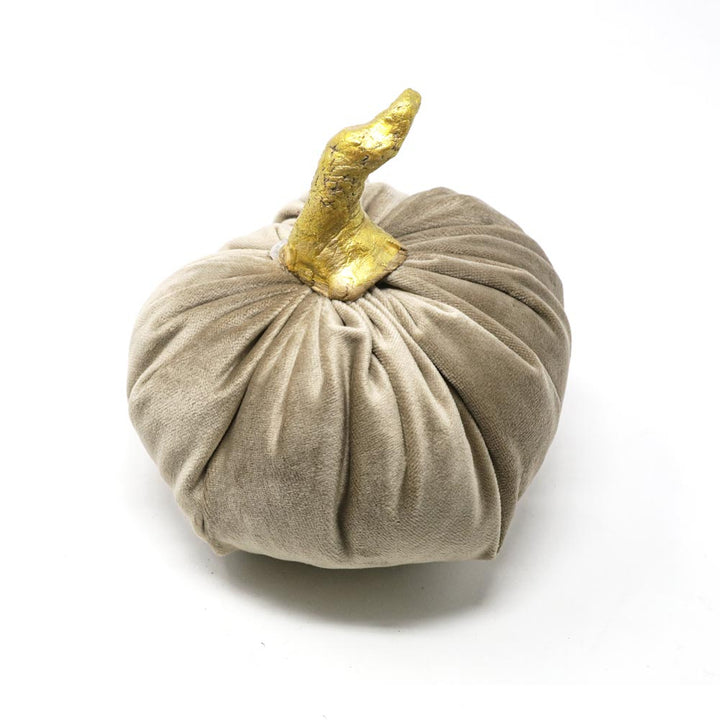 Decorative velvet pumpkin