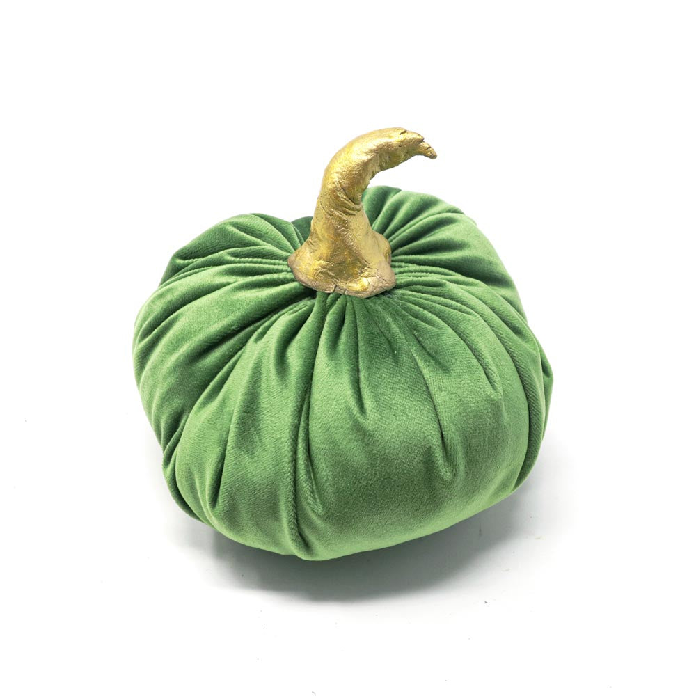 Decorative velvet pumpkin