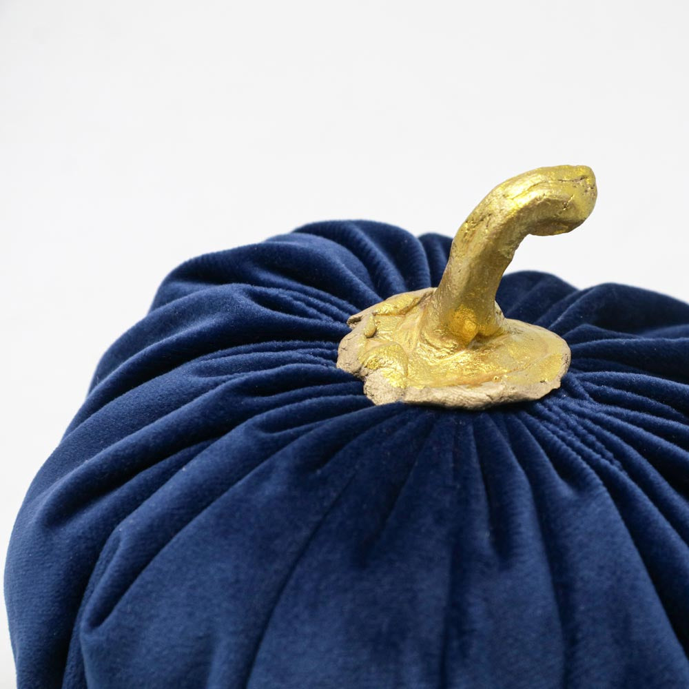 Decorative velvet pumpkin