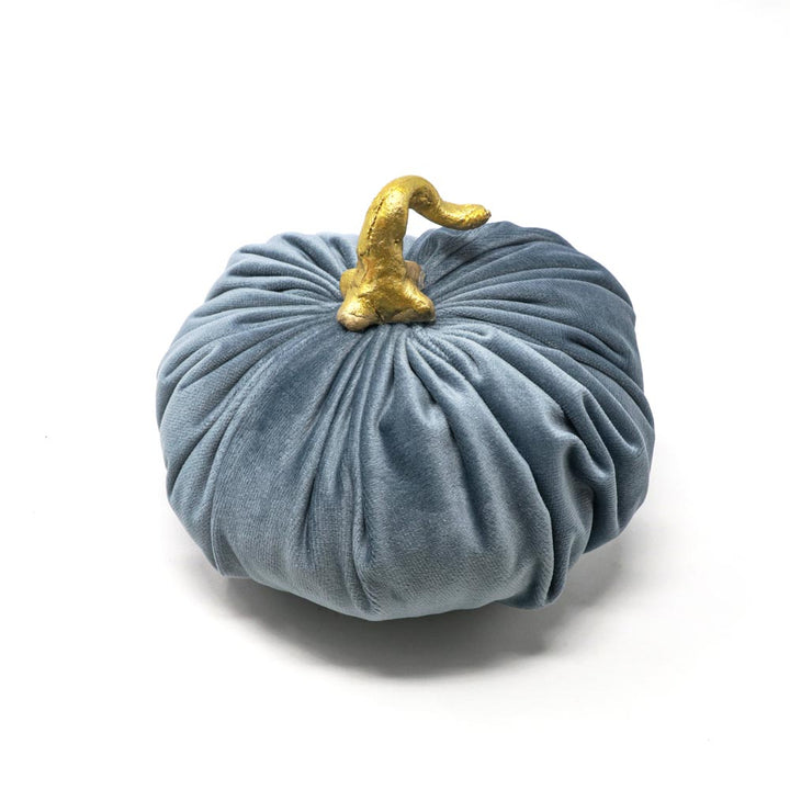 Decorative velvet pumpkin