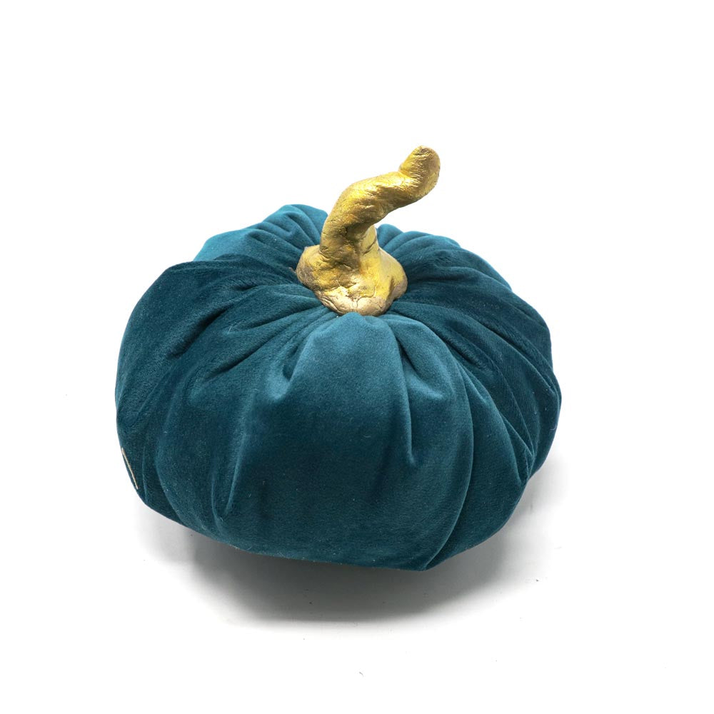 Decorative velvet pumpkin