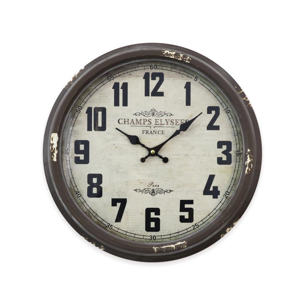 Champs Elysees Brown Wall Clock